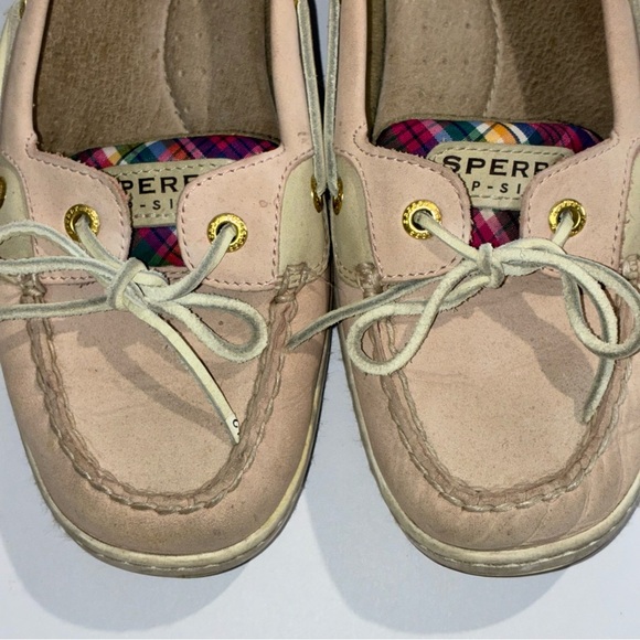 Sperry Topsider Angelfish Loafers Pink Plaid Women’s Size 10 - Picture 8 of 11